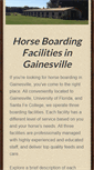 Mobile Screenshot of horseboardinggainesville.com