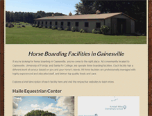 Tablet Screenshot of horseboardinggainesville.com